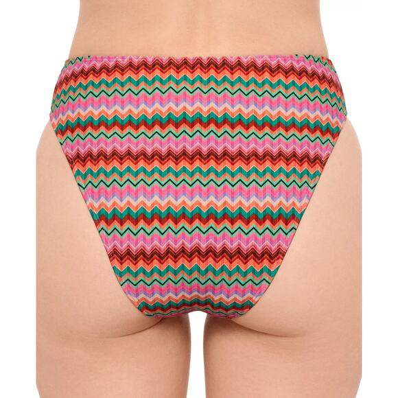 Salt + Cove Juniors' Cheeky High-Waist Bikini Bottoms Multi Size S 0954 - Picture 2 of 2